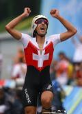 图文-自行车男子个人赛瑞士选手夺金 冲刺一刻