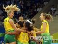 图文-[奥运]女排巴西3-1美国 激动的巴西队员