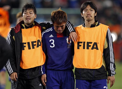 图文-[1\/8决赛]巴拉圭5-3日本驹野友一哭成泪人