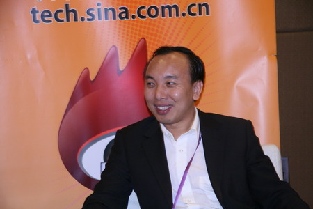 图为金蝶中间件公司总经理奉继承 金蝶中间件奉继承:中国中间件不比国外落后