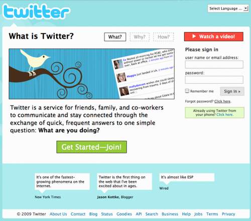 Twitter��ҳ�İ�ͻ����������(ͼ)