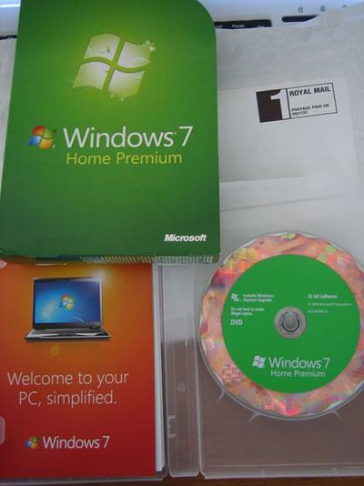 Tu  Wei  Ying  Guo  Yong  Hu  Di  Qian  Shou  Dao  De Windows 7 Bao  Zhuang  He  The Windows 7 that the graph receives ahead of schedule for British user packs a box
