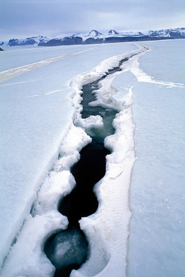 海冰裂缝