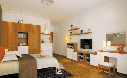 图为客户在维尚定制的全屋家具