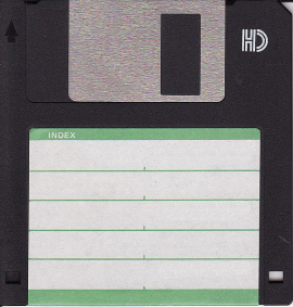The time place remnant of 3.5 inches of floppy disk very few