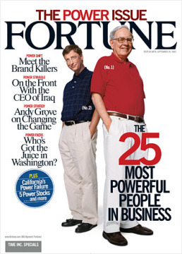 On August 11, 2003 " the 25 strong people of business circles of power use up all one's resources "