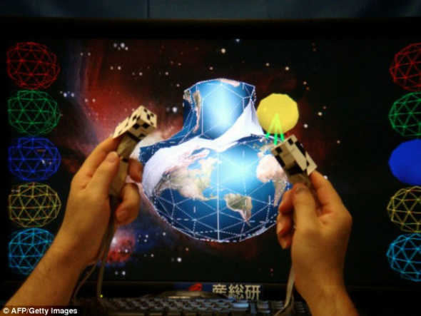 世界首台图像可触摸3D电视在日本问世(图)