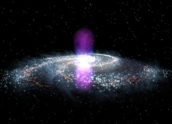 银河系中心发现神秘气泡状结构
