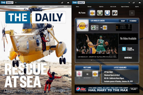 IPad electron newspaper " The Daily "
