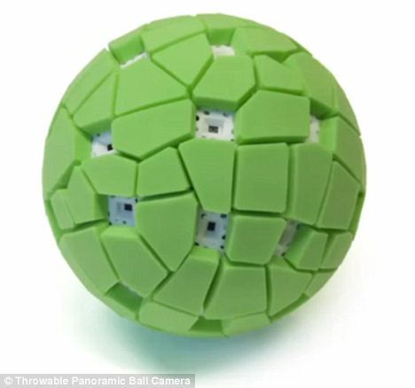 这可不是玩具：这个绿色小球集成了36个手机摄像头，可以拍摄360度全景图像