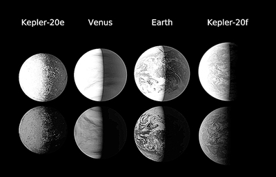 太阳系外发现两颗近似地球大小行星