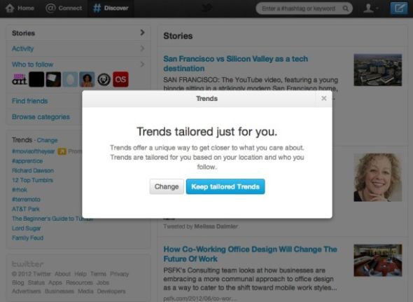 ,增强现实,Twitter,Twitter宣布推出个性化趋势话题