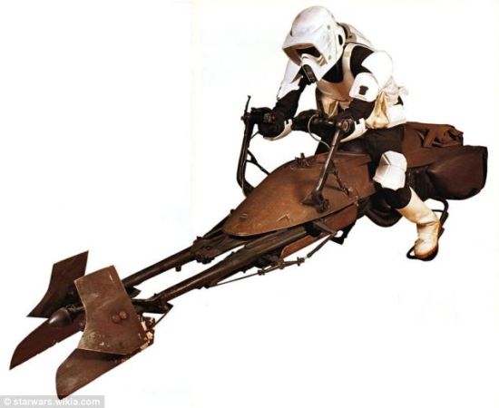“星战”中悬浮车的模型，由帝国突击队驾驶