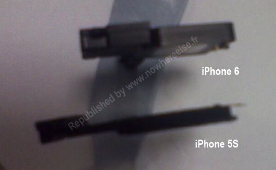 iPhone 5S/6的扬声器图片曝光，外观上有较大差别。