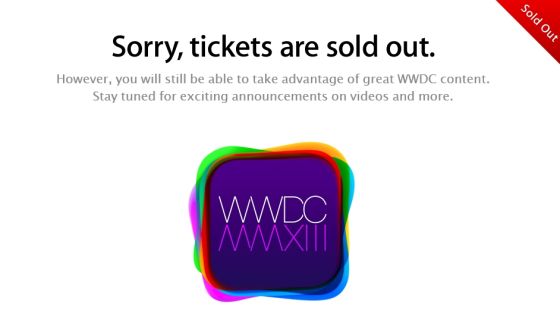 WWDC门票开售两分钟就已售罄