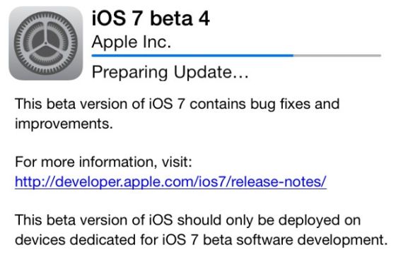 Malic company releases IOS 7 Beta4