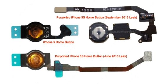 iPhone 5S Home键排线照片