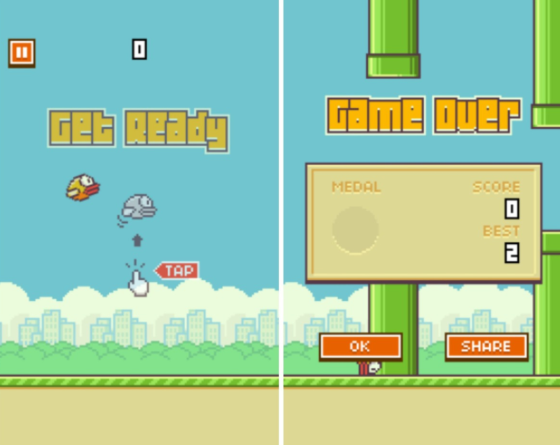 手机小游戏《Flappy Bird》