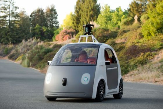 谷歌新款无人驾驶原型汽车