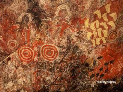 网站称澳洲岩画为外星人光临地球证据(组图)