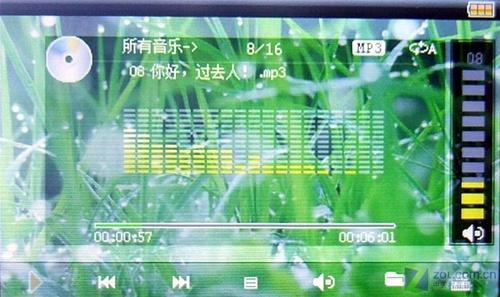 RK27芯真宽屏RMVB视频MP3帕森F12评测(4)