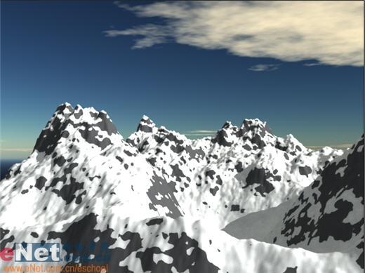 用3DSMAX打造巍峨耸立的雪山