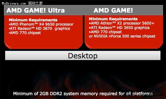 AMDGAME!品牌推广计划解析:内存2GB起