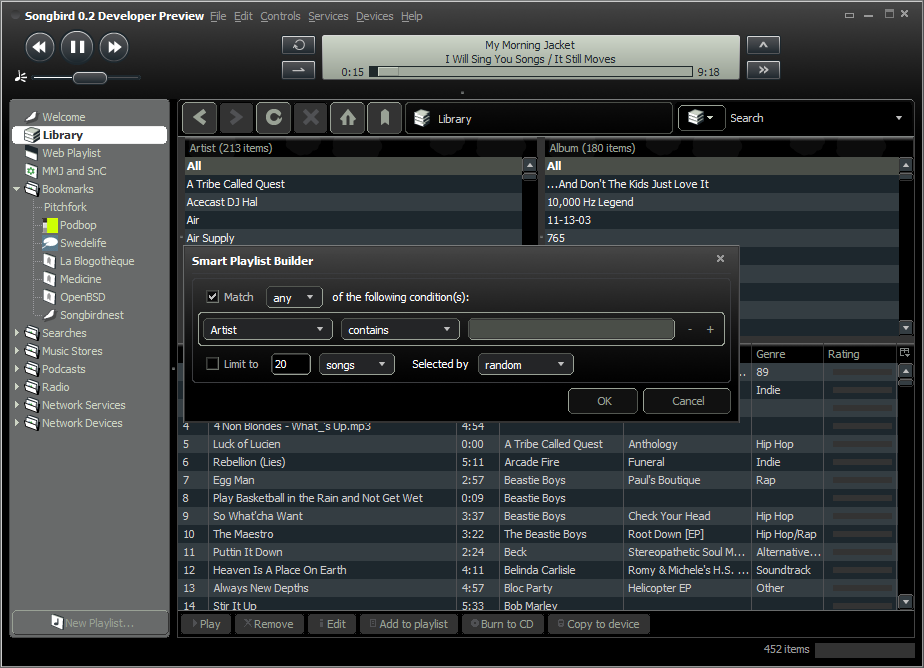 Web2.0时代的播放软件Songbird0.6RC4更新