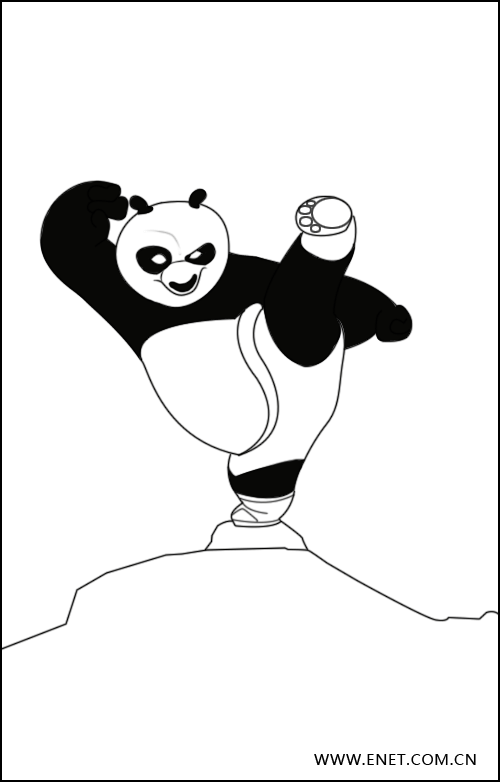 用Photoshop打造功夫熊猫宣传海报(2)_软件学