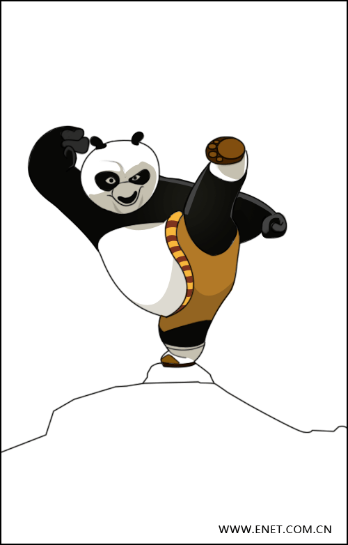 用Photoshop打造功夫熊猫宣传海报(3)_软件学