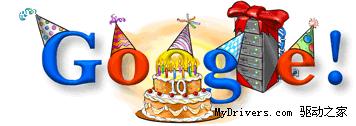 Google��10�������Logo