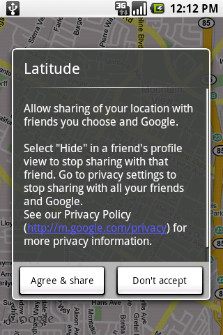 GoogleͼƳλøٷLatitude