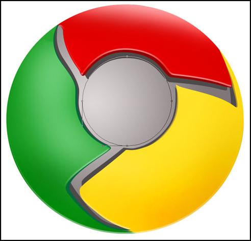 Photoshop绘制Google Chrome浏览器LOGO(2
