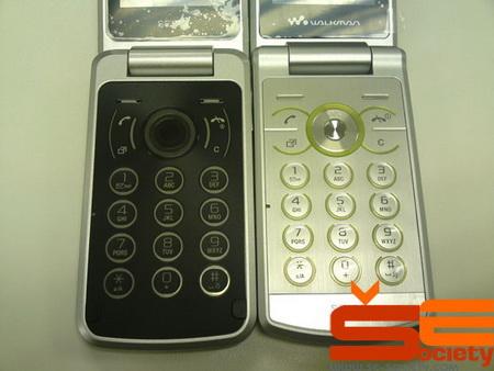 图为索尼爱立信W508/T707真机对比 翻盖双胞胎索爱W508/T707真机对比