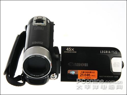 标清双闪存摄像机时尚DV佳能FS22评测