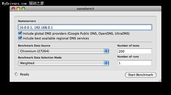 Google����DNS���Թ���Namebench 1.1���԰�