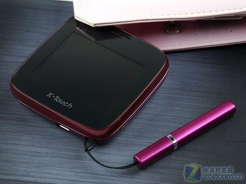 紫色化妆盒 看天语K-Touch X90诱惑美女_手机
