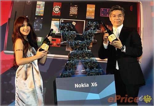 美女代言 16GB版诺基亚X6台湾发布(2)_手机