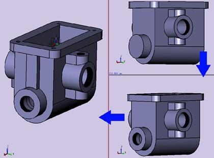 手把手教CAD:中望3D创建涡轮减速器箱体_软