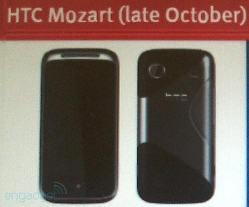 1GHz+800w+720p首款WP7确定为HTCMozart