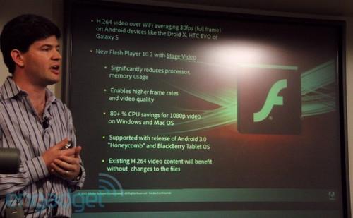 Adobe称Flash 10.2将运用在蜂巢手机上 