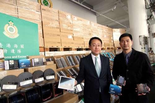 香港海关查获3200万走私电子产品:近3万块硬