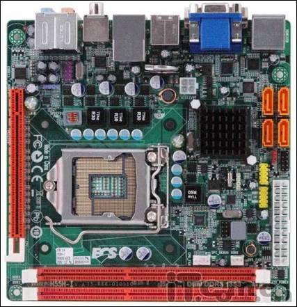 这是全球性能最强大的mini-itx主板,采用intelh55芯片组,支持 lga1156