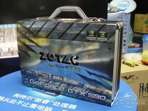 我是8道杠 索泰GTX590包装风骚秒总长