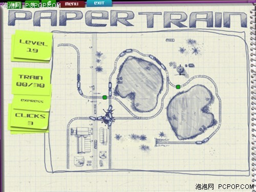 苹果益智休闲游戏 素描画面的纸火车_软件学园
