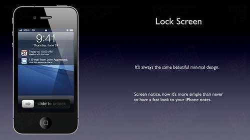 iOS5演讲幻灯片曝光 乔布斯介绍Widgets