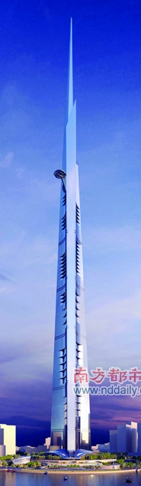 沙特拟建世界第一高楼设计高度1000米