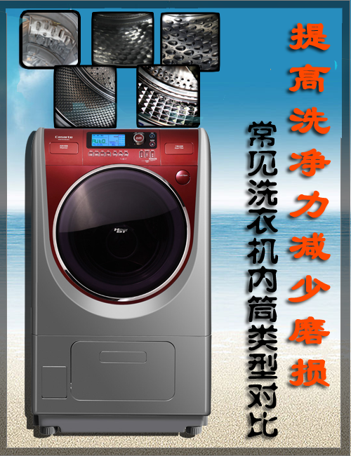 高洗净力&少磨损常见洗衣机内筒对比