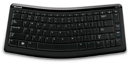诺基亚联手微软推出弧形手机蓝牙键盘_硬件