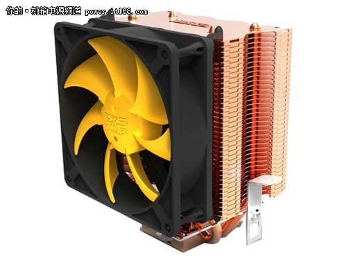 9cm黄色静音风扇 超频三黄海S90售85元_硬件